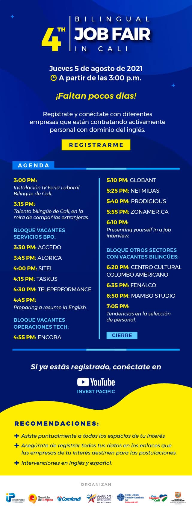 4ta Feria Laboral Bilingüe Agenda