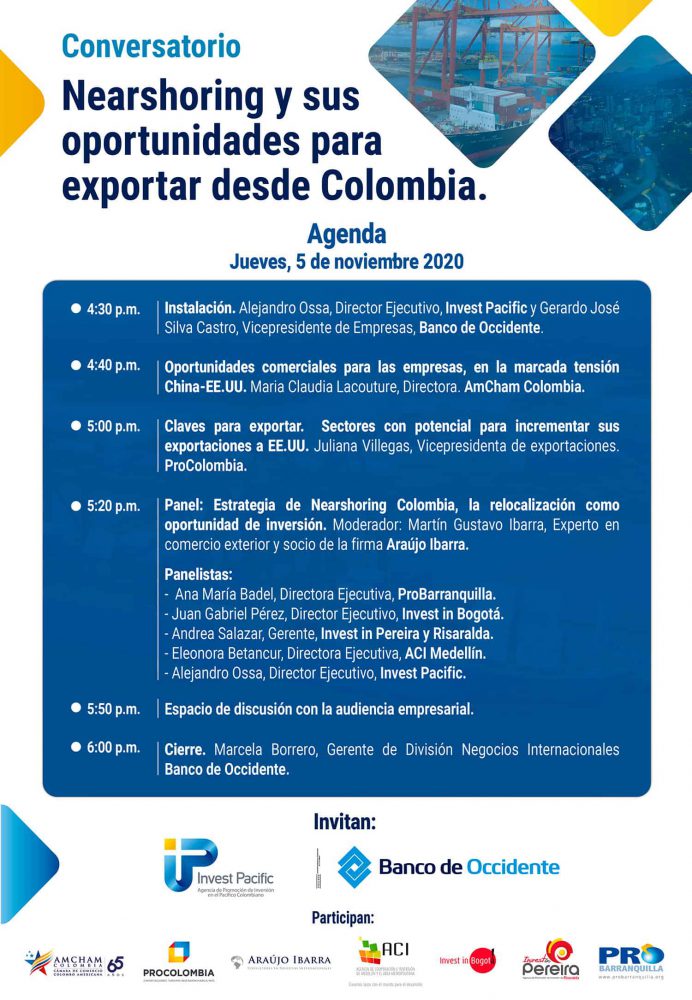 Oportunidades de exportación, Invest Pacific