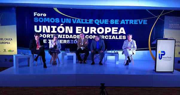 European diplomats, connected to Valle del Cauca value proposition, Invest Pacific